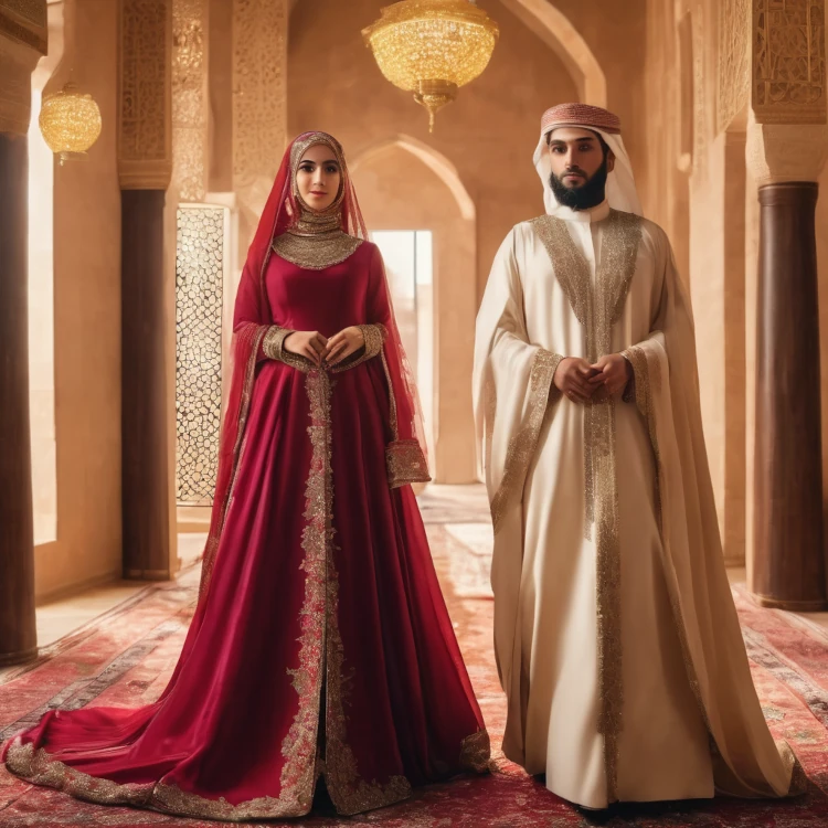 sample pengantin pria dan wanita arab